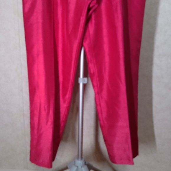 NWT Studio One 2PC Coral Top & Pant Set Back Zip Empire Waist ResortWear Size12 - Picture 8 of 13